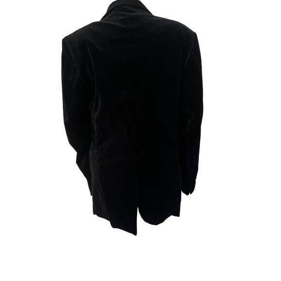 Mediterranean  mens Italian preppy goth faux velvet blazer jacket *no size tag* - Picture 7 of 10